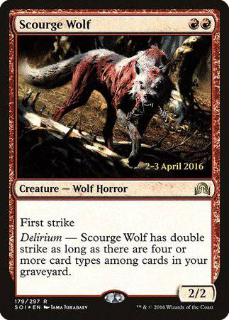 Scourge Wolf [Shadows over Innistrad Promos] - Destination Retro