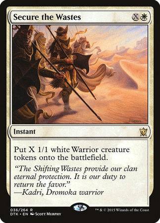 Secure the Wastes [Dragons of Tarkir] - Destination Retro