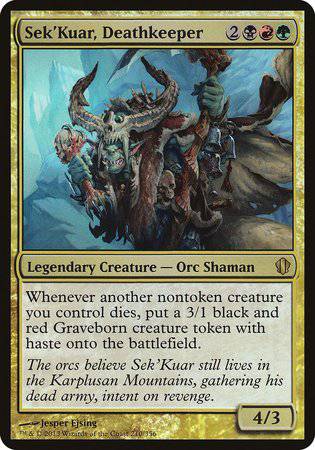 Sek'Kuar, Deathkeeper (Commander 2013) [Commander 2013 Oversized] - Destination Retro
