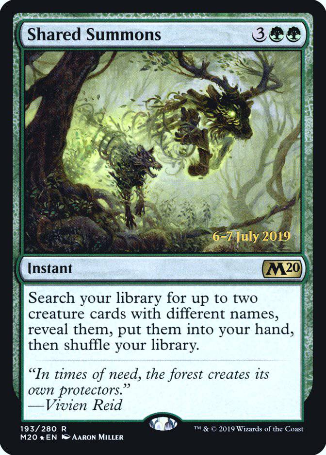 Shared Summons  [Core Set 2020 Prerelease Promos] - Destination Retro