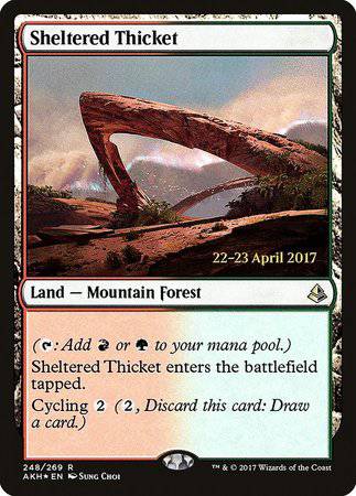 Sheltered Thicket [Amonkhet Promos] - Destination Retro