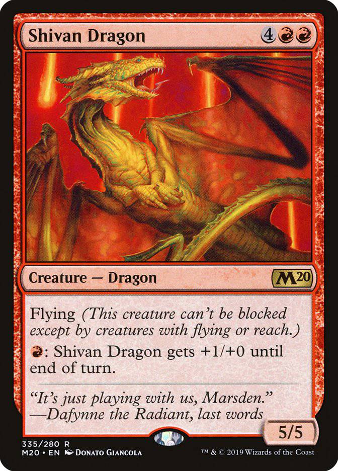 Shivan Dragon [Core Set 2020] - Destination Retro