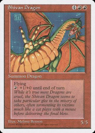 Shivan Dragon [Fourth Edition] - Destination Retro