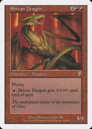 Shivan Dragon [Seventh Edition] - Destination Retro