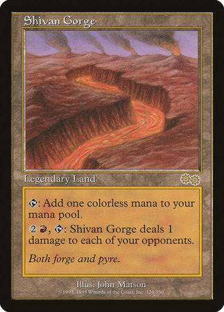 Shivan Gorge [Urza's Saga] - Destination Retro