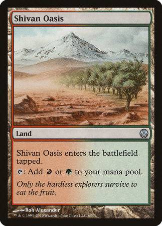 Shivan Oasis [Duel Decks: Phyrexia vs. the Coalition] - Destination Retro