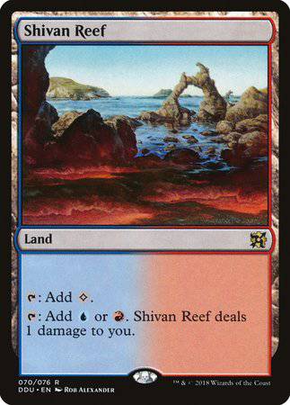 Shivan Reef [Duel Decks: Elves vs. Inventors] - Destination Retro