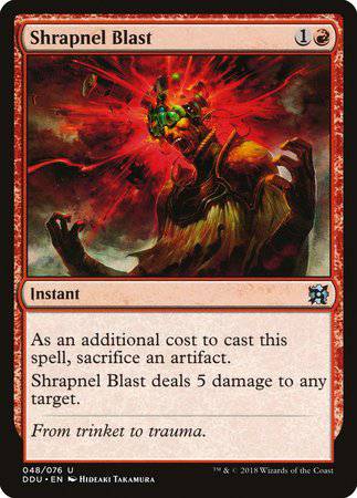 Shrapnel Blast [Duel Decks: Elves vs. Inventors] - Destination Retro