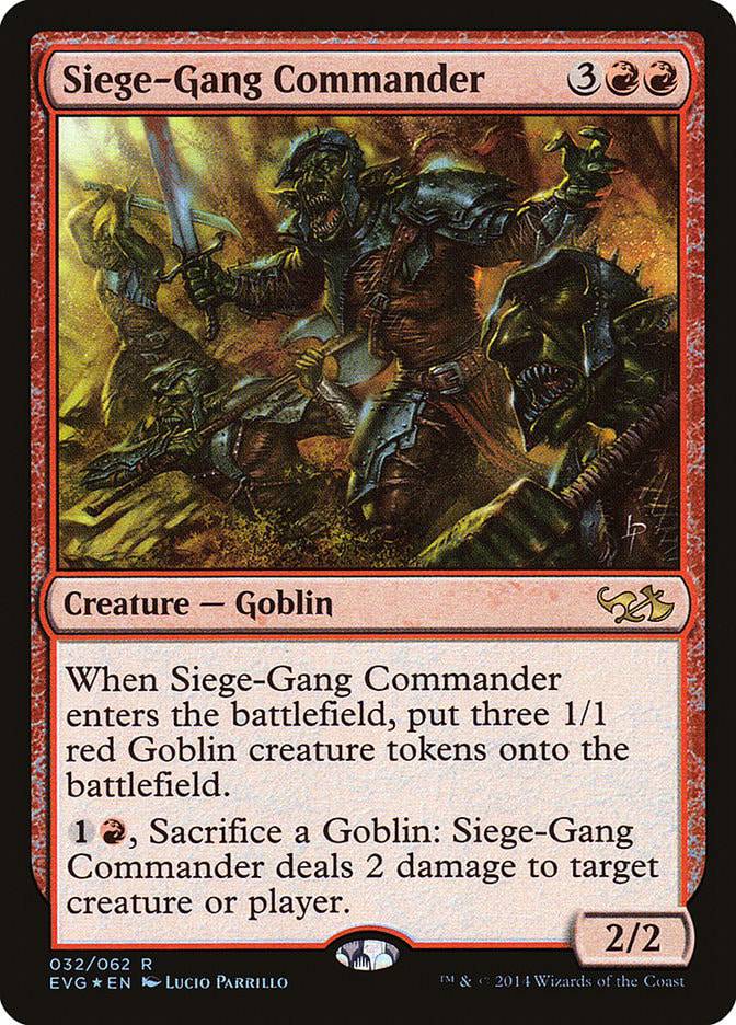 Siege-Gang Commander (Elves vs. Goblins) [Duel Decks Anthology] - Destination Retro