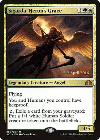 Sigarda, Heron's Grace [Shadows over Innistrad Promos] - Destination Retro
