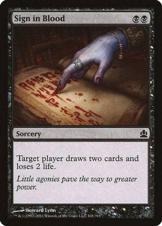 Sign in Blood [Commander 2011] - Destination Retro