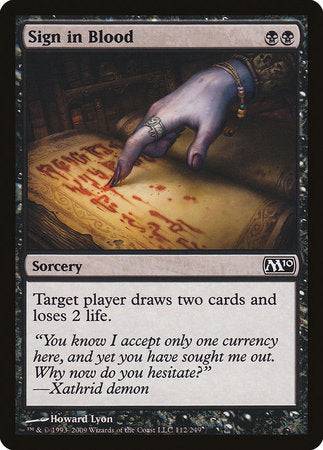 Sign in Blood [Magic 2010] - Destination Retro