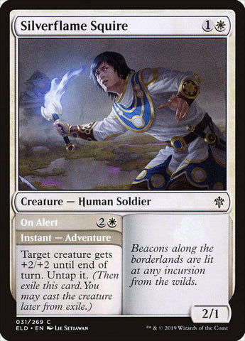 Silverflame Squire // On Alert [Throne of Eldraine] - Destination Retro