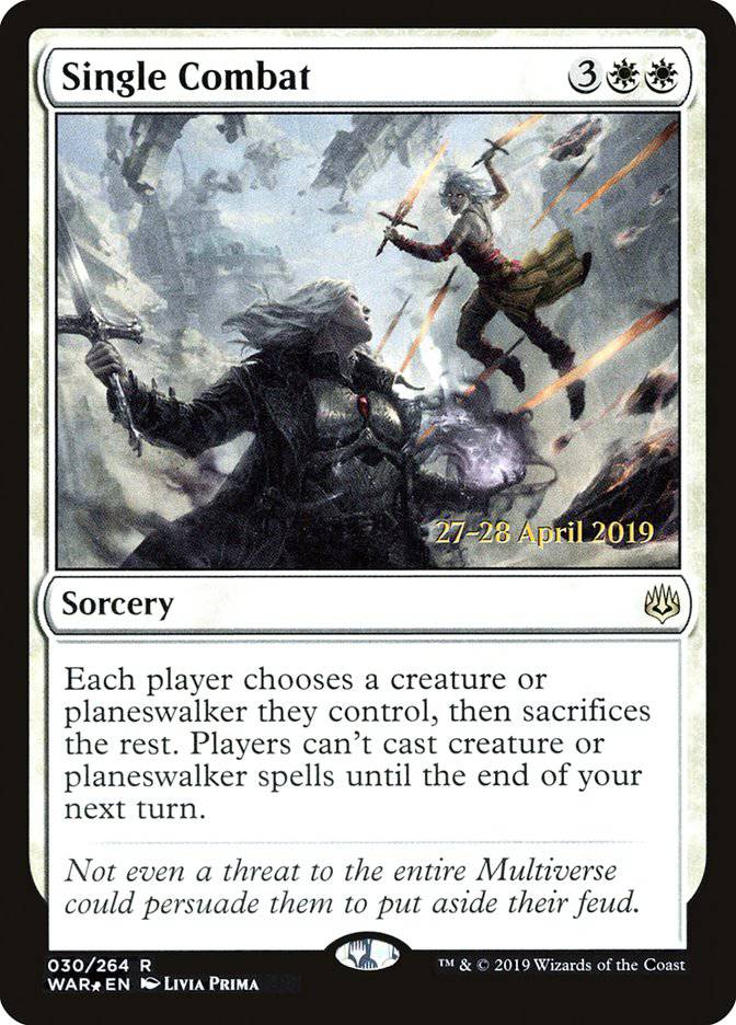 Single Combat  [War of the Spark Prerelease Promos] - Destination Retro