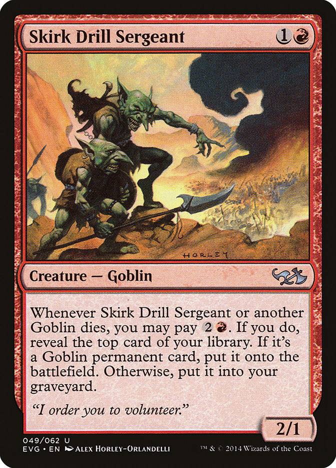 Skirk Drill Sergeant (Elves vs. Goblins) [Duel Decks Anthology] - Destination Retro