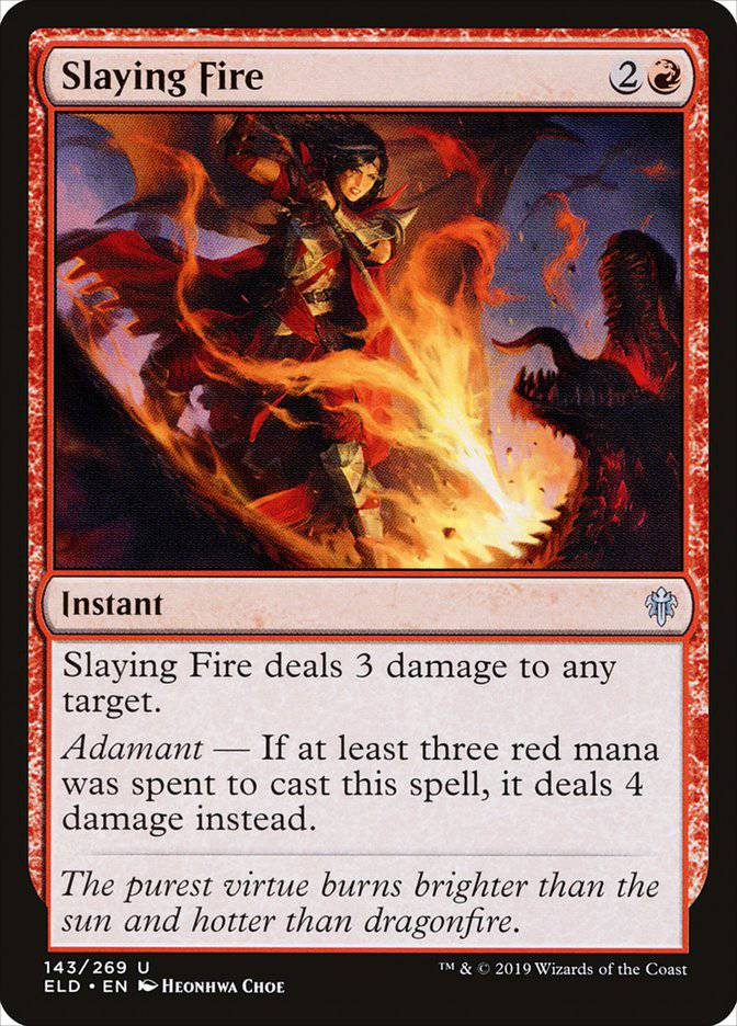 Slaying Fire [Throne of Eldraine] - Destination Retro