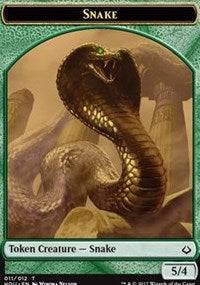 Snake // Warrior Double-sided Token [Hour of Devastation Tokens] - Destination Retro