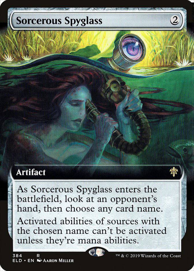 Sorcerous Spyglass (Extended Art) [Throne of Eldraine] - Destination Retro