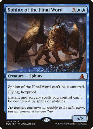 Sphinx of the Final Word [Oath of the Gatewatch] - Destination Retro