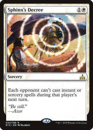 Sphinx's Decree [Rivals of Ixalan] - Destination Retro