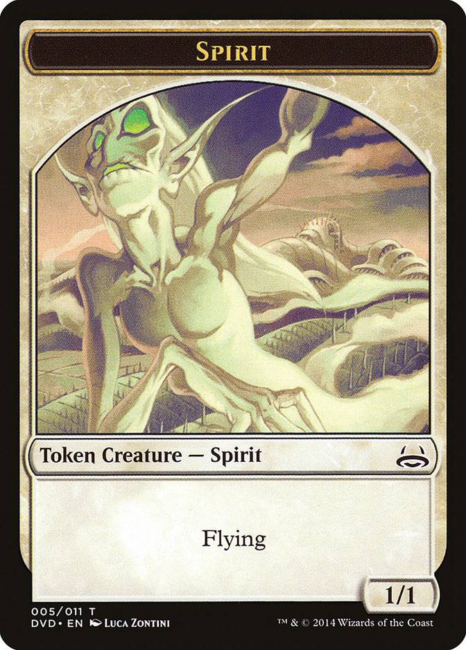 Spirit Token (Divine vs. Demonic) [Duel Decks Anthology Tokens] - Destination Retro