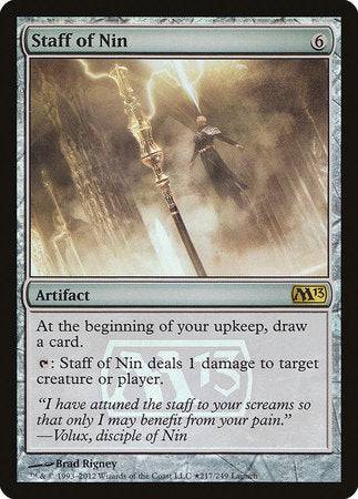 Staff of Nin [Magic 2013 Promos] - Destination Retro