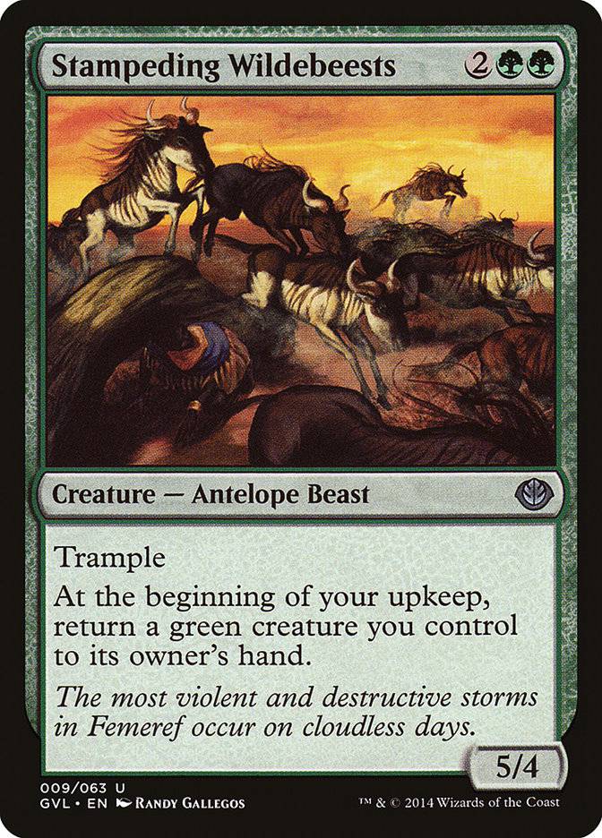 Stampeding Wildebeests (Garruk vs. Liliana) [Duel Decks Anthology] - Destination Retro