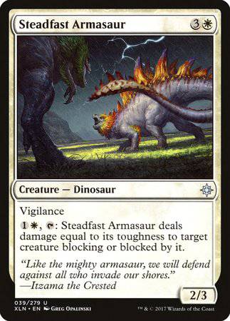 Steadfast Armasaur [Ixalan] - Destination Retro