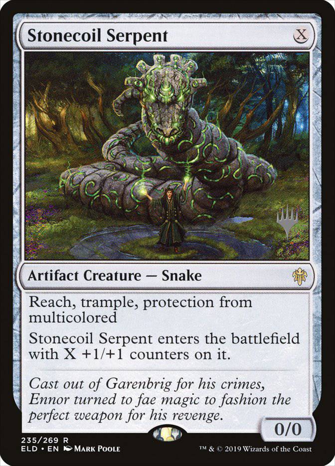 Stonecoil Serpent (Promo Pack) [Throne of Eldraine Promos] - Destination Retro