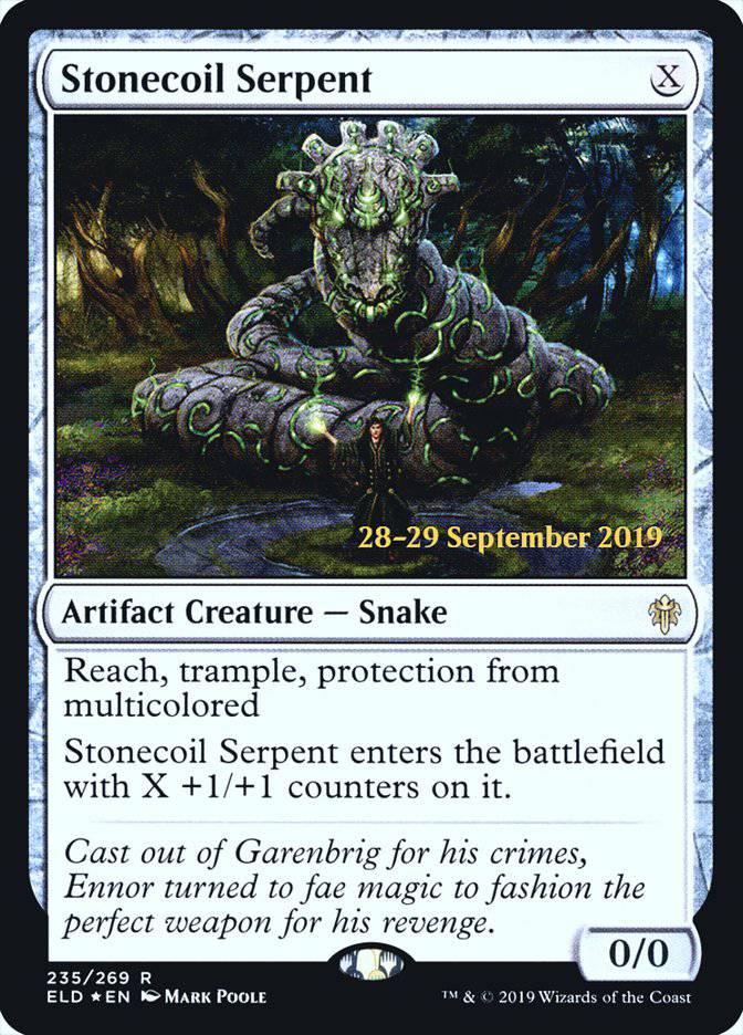 Stonecoil Serpent  [Throne of Eldraine Prerelease Promos] - Destination Retro