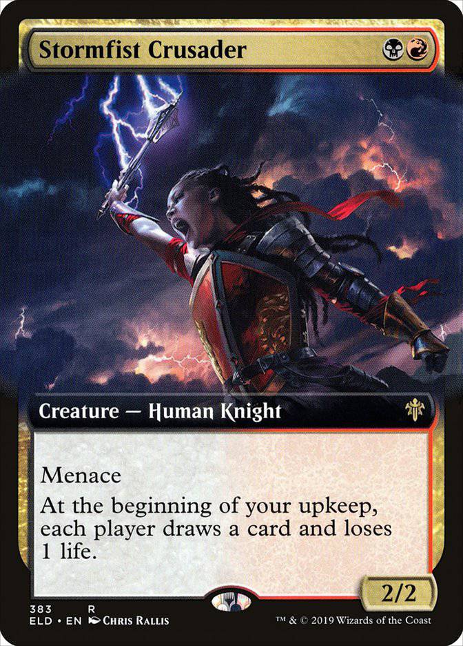 Stormfist Crusader (Extended Art) [Throne of Eldraine] - Destination Retro