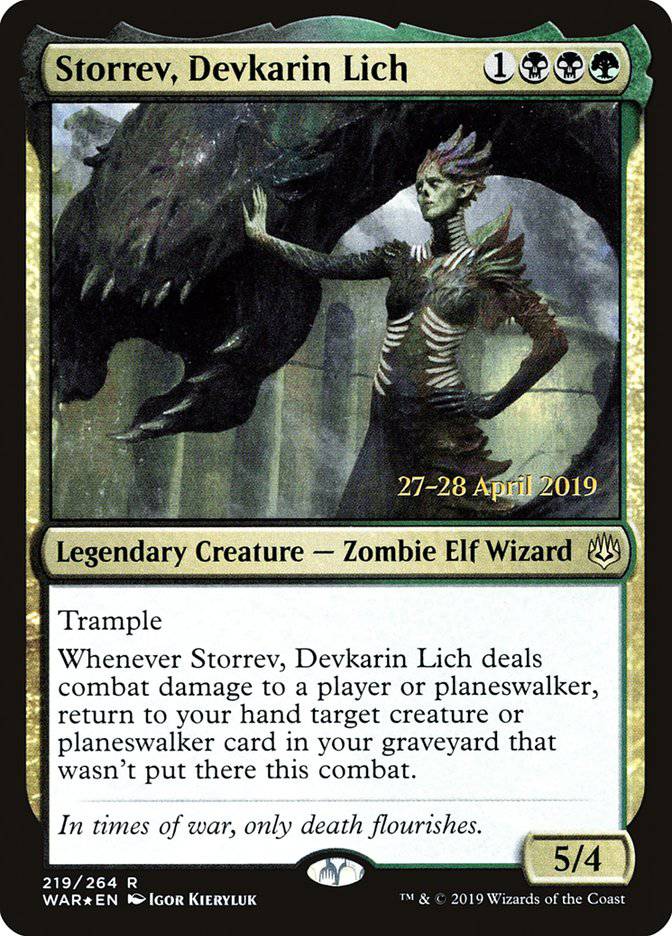 Storrev, Devkarin Lich  [War of the Spark Prerelease Promos] - Destination Retro