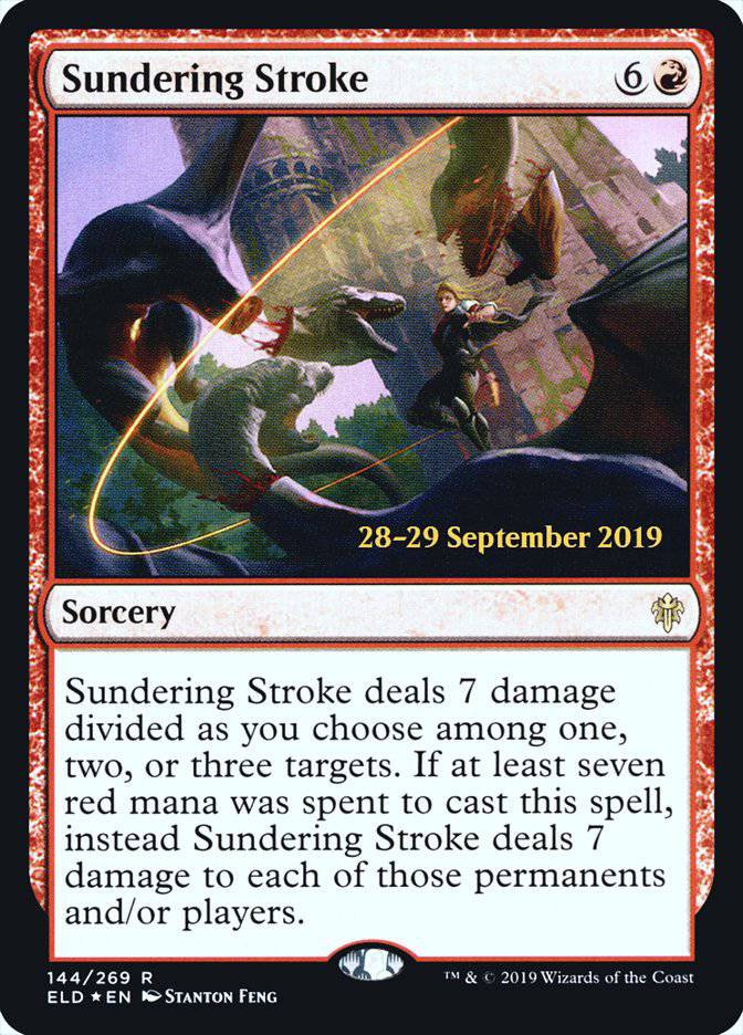 Sundering Stroke  [Throne of Eldraine Prerelease Promos] - Destination Retro