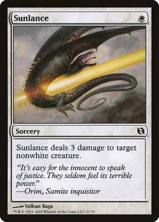 Sunlance [Duel Decks: Elspeth vs. Tezzeret] - Destination Retro