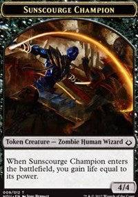 Sunscourge Champion // Cat Double-sided Token [Hour of Devastation Tokens] - Destination Retro
