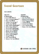 Svend Geertsen Decklist [World Championship Decks 1997] - Destination Retro