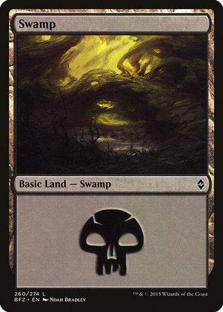 Swamp (260) [Battle for Zendikar] - Destination Retro