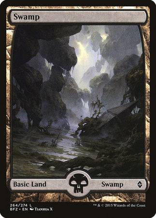 Swamp (264) - Full Art [Battle for Zendikar] - Destination Retro