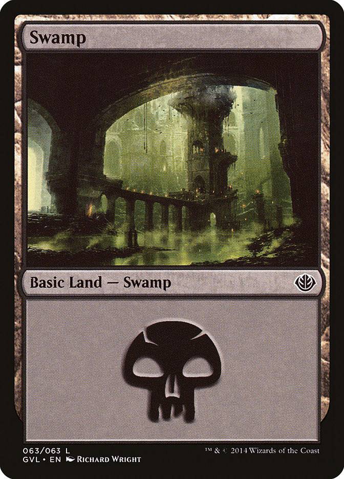 Swamp (63) (Garruk vs. Liliana) [Duel Decks Anthology] - Destination Retro