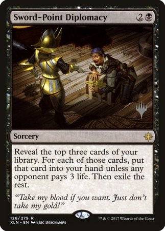 Sword-Point Diplomacy [Ixalan Promos] - Destination Retro