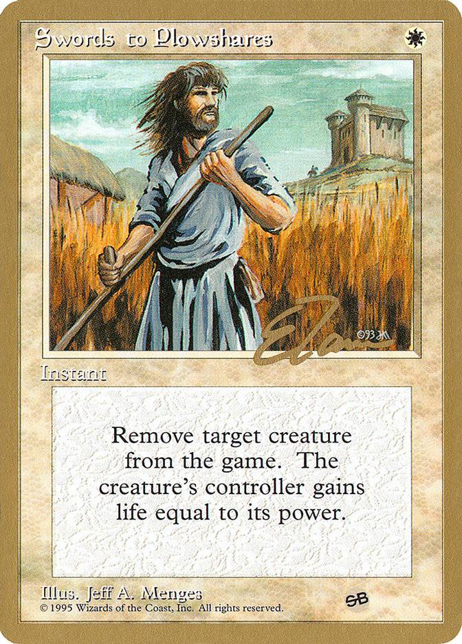 Swords to Plowshares (Eric Tam) (SB) [Pro Tour Collector Set] - Destination Retro