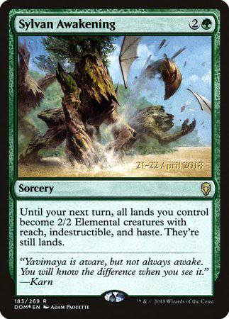 Sylvan Awakening [Dominaria Promos] - Destination Retro