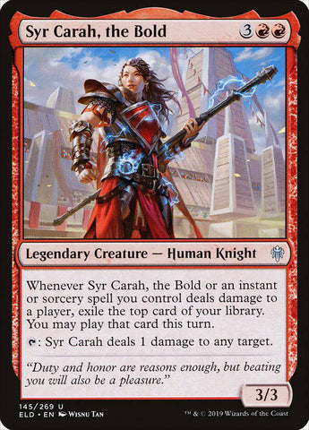 Syr Carah, the Bold [Throne of Eldraine] - Destination Retro