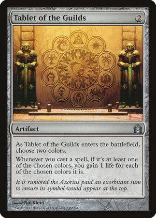 Tablet of the Guilds [Return to Ravnica] - Destination Retro