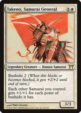 Takeno, Samurai General [Champions of Kamigawa] - Destination Retro