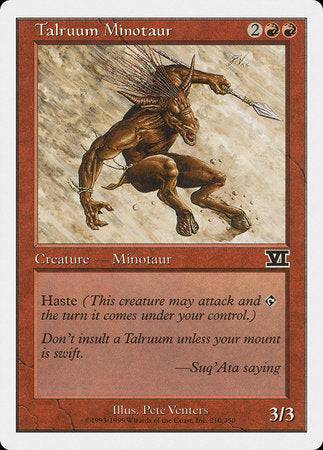 Talruum Minotaur [Classic Sixth Edition] - Destination Retro