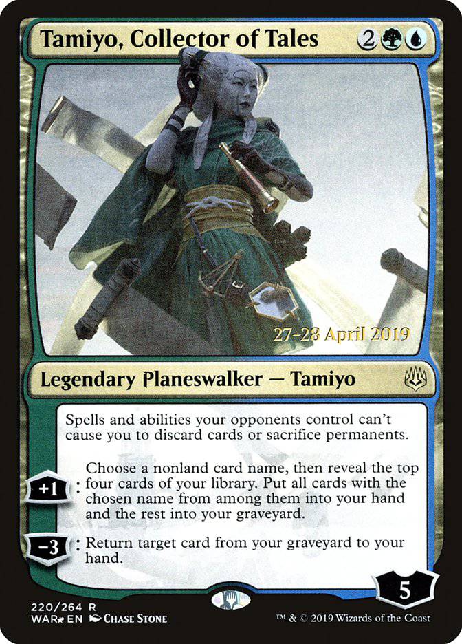 Tamiyo, Collector of Tales  [War of the Spark Prerelease Promos] - Destination Retro