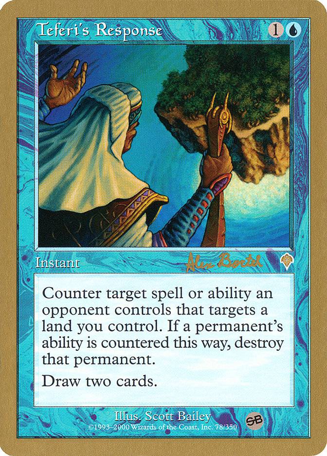 Teferi's Response (Alex Borteh) (SB) [World Championship Decks 2001] - Destination Retro