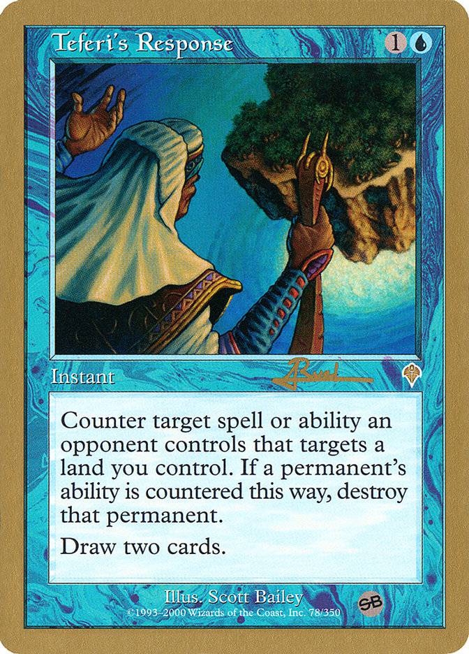 Teferi's Response (Antoine Ruel) (SB) [World Championship Decks 2001] - Destination Retro
