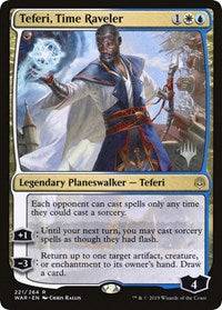 Teferi, Time Raveler [Promo Pack: Throne of Eldraine] - Destination Retro